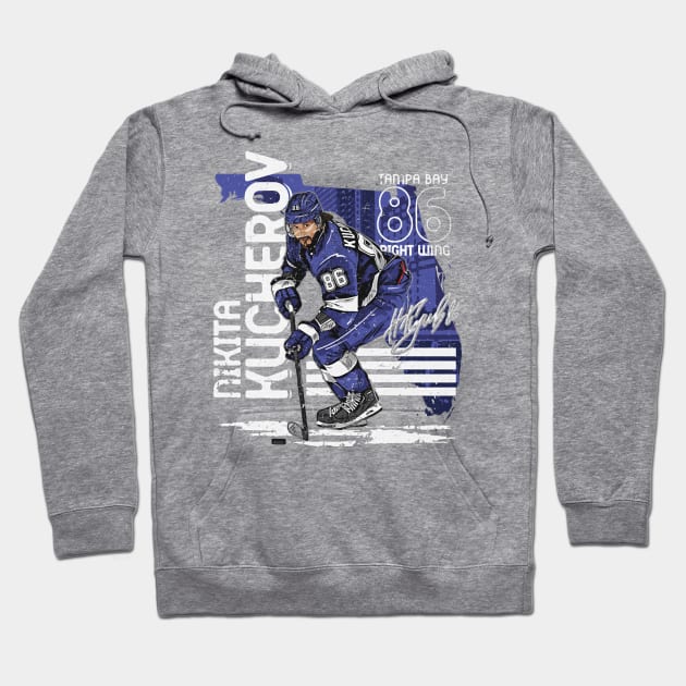 Nikita Kucherov Tampa Bay State Hoodie by Erianna Bee